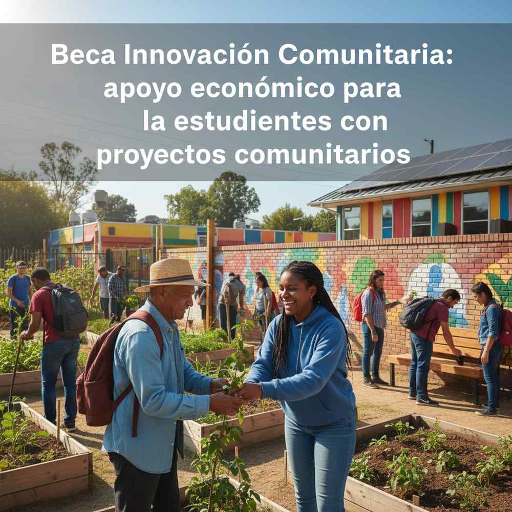 Beca Innovación Comunitaria: apoyo económico para estudiantes con proyectos comunitarios