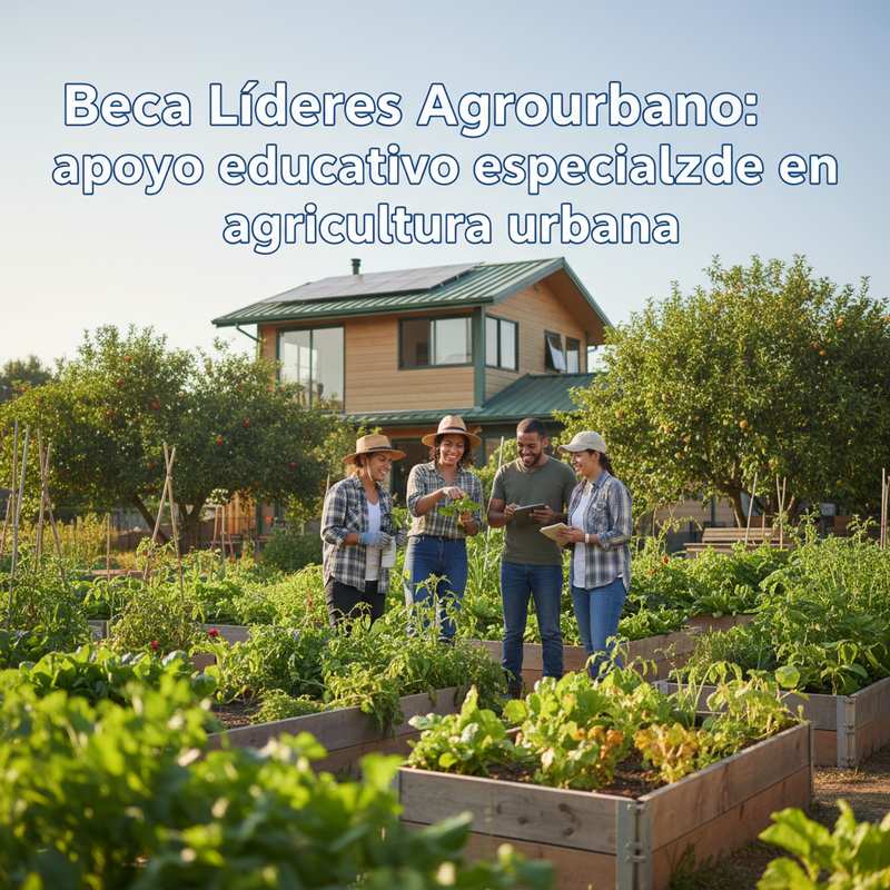 Beca Líderes Agrourbano: apoyo educativo especializado en agricultura urbana