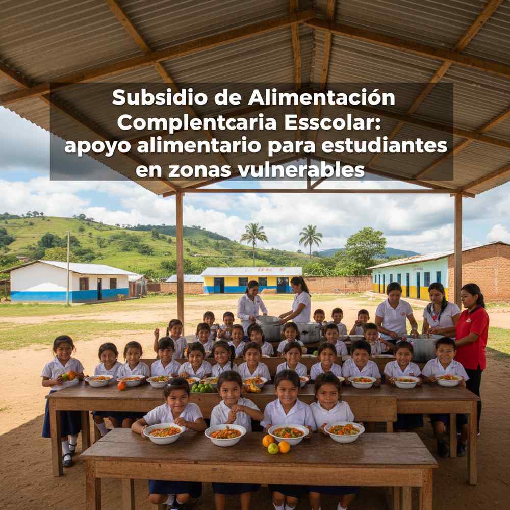 Subsidio de Alimentación Complementaria Escolar: apoyo alimentario para estudiantes en zonas vulnerables