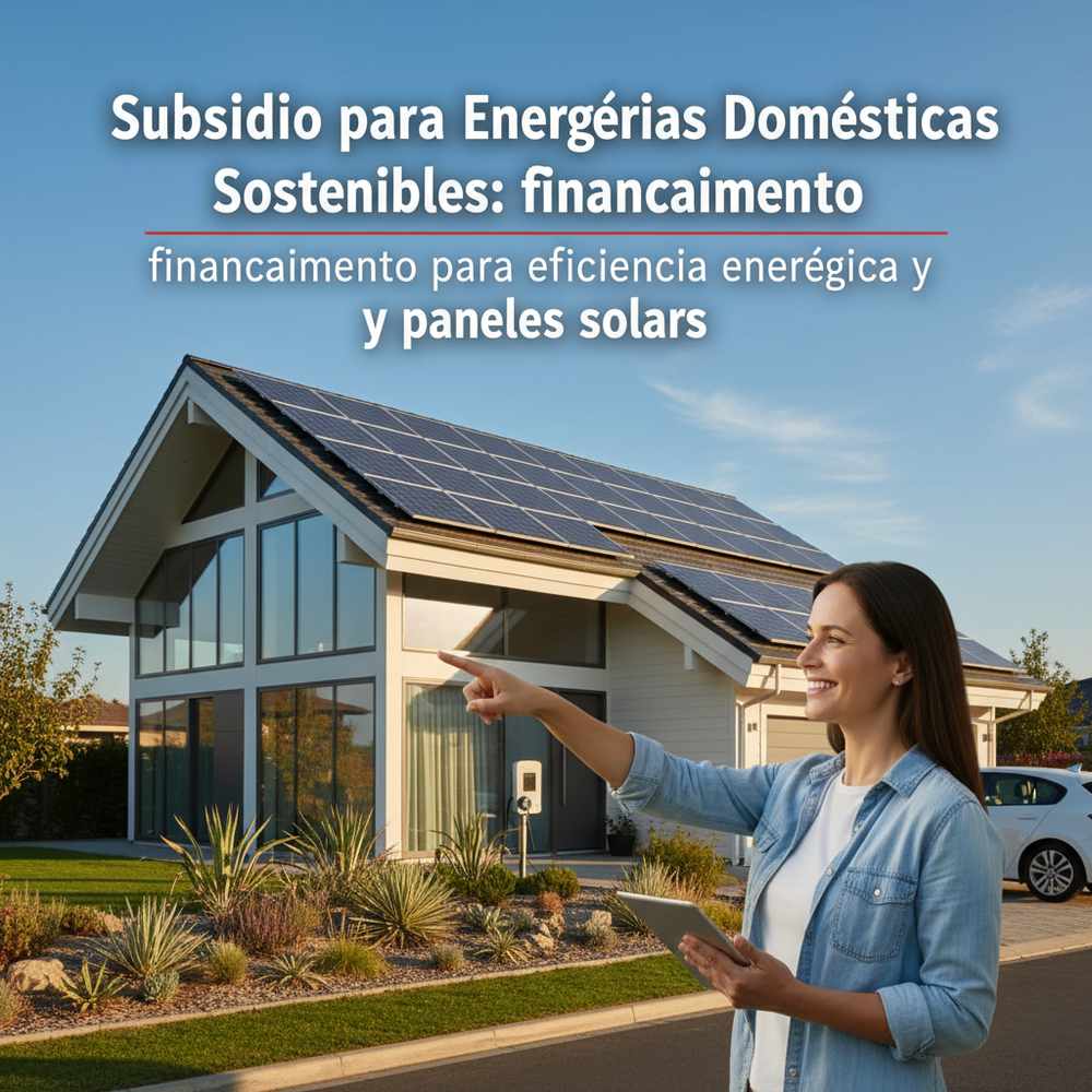 Subsidio para Energías Domésticas Sostenibles: financiamiento para eficiencia energética y paneles solares